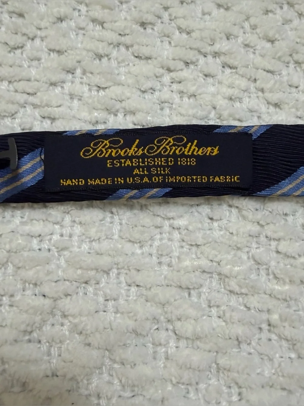 Brooks Brothers Blue All Silk Bow Tie